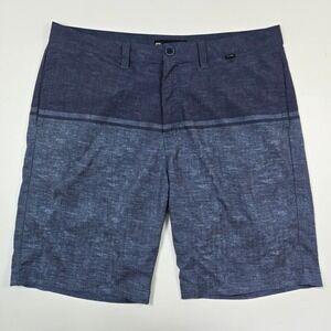 Travis Mathew Mens Golf Shorts Navy Blue Heathered Stretch Sz 36 Casual Walking